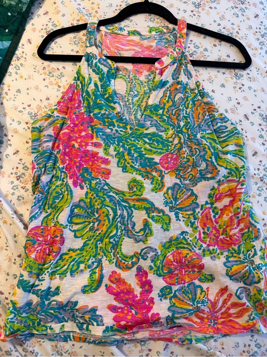 Lilly Pulitzer Tops - Lilly Pulitzer Multicolor Halter Tank Top